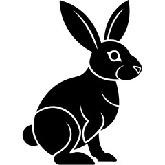 Creative Rabbit Vector Illustration | Cute Bunny Cartoon for Easter, Spring, and Animal Designs