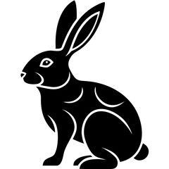 Creative Rabbit Vector Illustration | Cute Bunny Cartoon for Easter, Spring, and Animal Designs