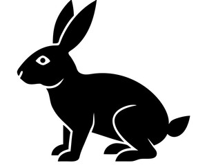 Creative Rabbit Vector Illustration | Cute Bunny Cartoon for Easter, Spring, and Animal Designs