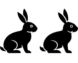 Creative Set of Rabbit Vector Illustrations | Cute Bunny Collection for Spring, Easter, and Nature Themes