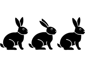 Creative Set of Rabbit Vector Illustrations | Cute Bunny Collection for Spring, Easter, and Nature Themes