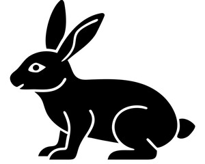 Creative Rabbit Vector Illustration | Cute Bunny Cartoon for Easter, Spring, and Animal Designs