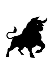 Silhouette of a Bull