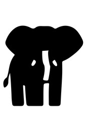Silhouette of an Elephant