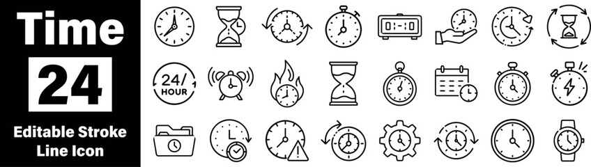 Modern digital clock face graphic with timekeeping elements representing schedules and punctuality isolated on transparent background