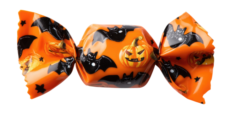 Halloween-themed wrapped candy