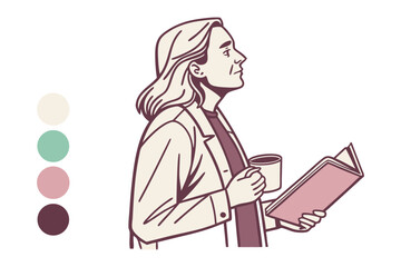 Whimsical cartoon professor with pointer and book ready to educate and inspire young minds