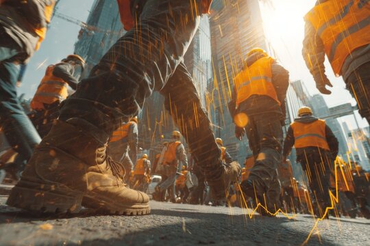 Analyzing economic growth with digital overlays and construction. Economic synergy. Exploring the enhanced tax incentives in newly boosted opportunity zones. Capital flow. Growth charts.