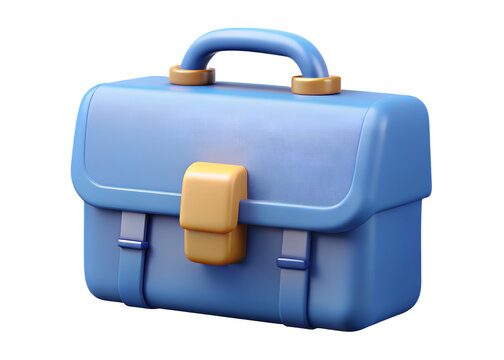 briefcase icon, 3d rendering isolated on white background | briefcase icon, 3d rendering isolated on white background