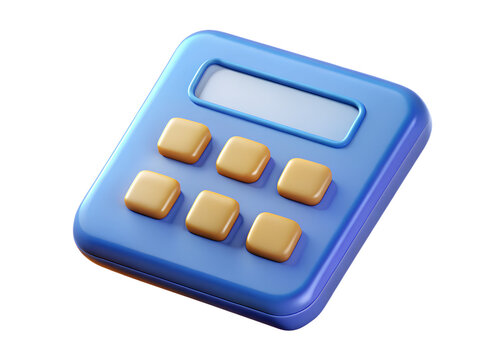 calculator icon, 3d rendering isolated on white | calculator icon, 3d rendering isolated on white