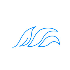 Water splash line icon 