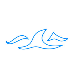 Water splash line icon 