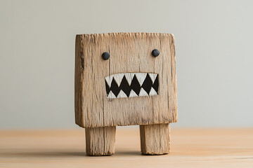 Wooden Block Monster Toy

This handcrafted wooden toy figure with a toothy grin and button eyes makes a whimsical addition to any collection.