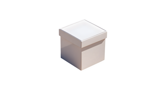 white box isolated on white background - Powered by Adobe