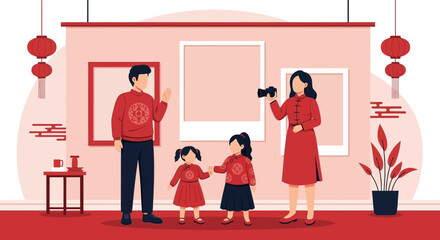 Celebrating Lunar New Year Happy Family Traditions In Contemporary Interior