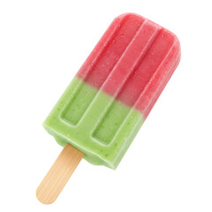 Two Tone Watermelon Lime Frozen Dessert Popsicle Transparent Background


