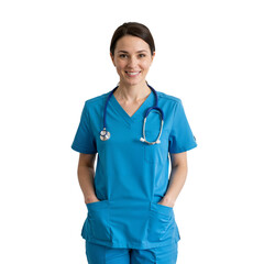 Confident Healthcare Practitioner: Bright, Approachable, and Caring