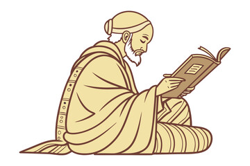 Enthusiastic muslim teacher in hijab with glasses points to board with pen holding notebook