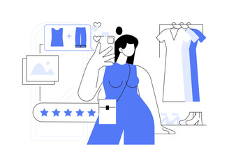 Stylish combination isolated cartoon vector illustrations.