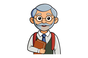 Smiling businessman in a white shirt and blue tie enthusiastically presents a digital tablet device with a blank screen