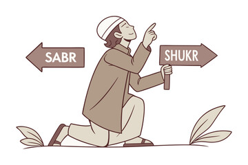 Muslim teacher in hijab guiding young student with pointing finger in educational learning environment