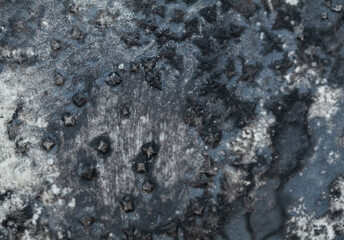 Exploring the intricate textures of ink on various surfaces in close details