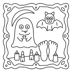 Halloween Bold and Easy Coloring Pages for Kids – Fun and Simple Spooky Designs for Children to Color
