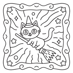 Halloween Bold and Easy Coloring Pages for Kids – Fun and Simple Spooky Designs for Children to Color