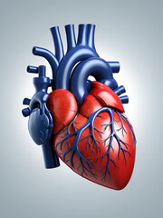 3d rendered medical illustration of a man's heart