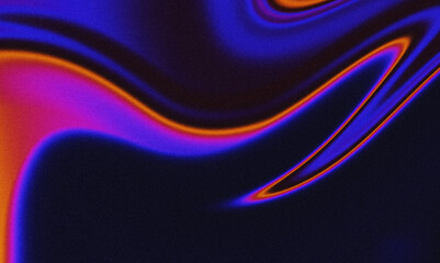Textured waves of vibrant colors dance in a swirling abstract composition at twilight
