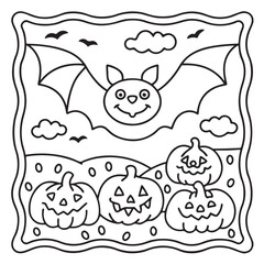 Halloween Coloring Pages for Kids – Cute, Easy & Fun Spooky Designs for Children’s Halloween Activities