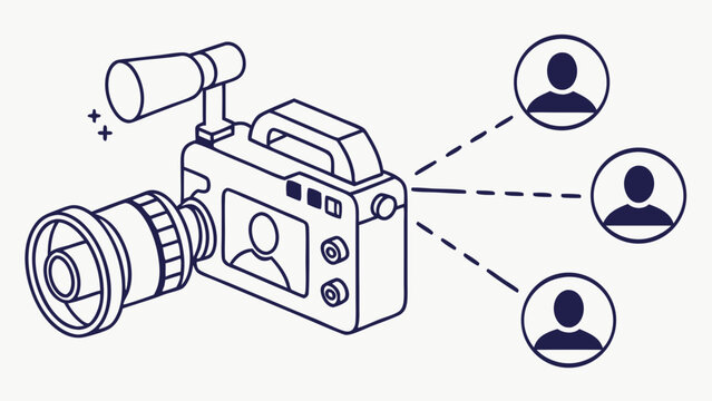 Video Camera Recording Content for Online Audience. Live Streaming, Broadcasting, and Social Media Concept.