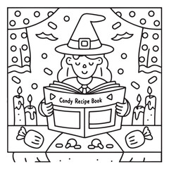 Halloween Bold and Easy Coloring Pages for Kids: Fun and Spooky Halloween Illustrations with Pumpkins, Ghosts, Bats, Witches, and More for Toddlers and Children