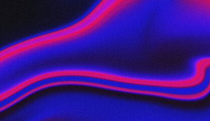 Vibrant abstract design featuring glowing blue and red lines on a dark background