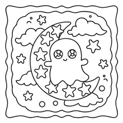 Halloween Bold and Easy Coloring Pages for Kids: Fun and Spooky Halloween Illustrations with Pumpkins, Ghosts, Bats, Witches, and More for Toddlers and Children