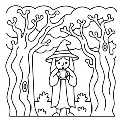 Halloween Bold and Easy Coloring Pages for Kids: Fun and Spooky Halloween Illustrations with Pumpkins, Ghosts, Bats, Witches, and More for Toddlers and Children