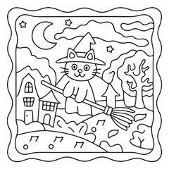 Halloween Bold and Easy Coloring Pages for Kids: Fun and Spooky Halloween Illustrations with Pumpkins, Ghosts, Bats, Witches, and More for Toddlers and Children