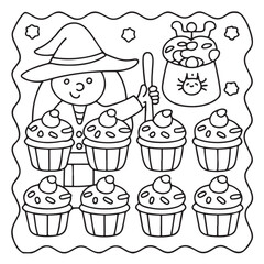 Halloween Bold and Easy Coloring Pages for Kids: Fun and Spooky Halloween Illustrations with Pumpkins, Ghosts, Bats, Witches, and More for Toddlers and Children