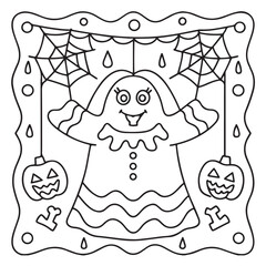 Halloween Bold and Easy Coloring Pages for Adults – Fun, Simple, and Spooky Designs for Relaxation and Creativity