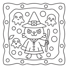 Halloween Bold and Easy Coloring Pages for Adults – Fun, Simple, and Spooky Designs for Relaxation and Creativity