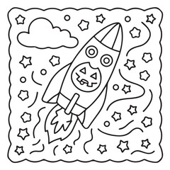 Halloween Bold and Easy Coloring Pages for Adults – Fun, Simple, and Spooky Designs for Relaxation and Creativity