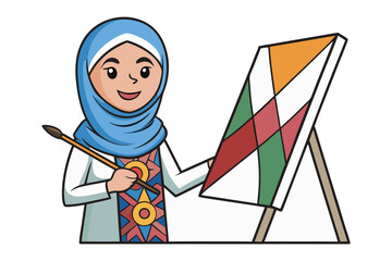 Young person baking delicious treats on a kitchen countertop with baking sheets and bowls