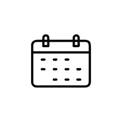 Outline calendar icon with dots on reminder date