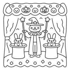 Halloween Bold and Easy Coloring Pages for Adults – Fun, Simple, and Spooky Designs for Relaxation and Creativity