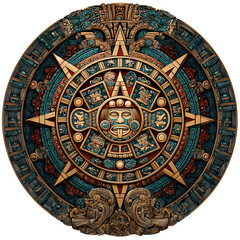 Aztec Solar Calendar --v 7.0 --s 250