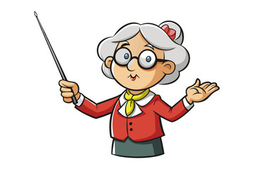 Elderly woman with gray hair tied in a bun diligently writing with a pen on paper