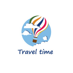 hot air balloon icon isolated on white background