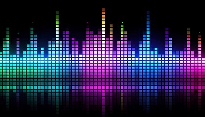 Colorful audio visualizer