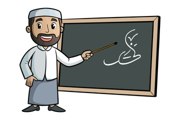 A man wearing a turban and traditional clothing stands beneath a leafy tree engrossed in reading a document