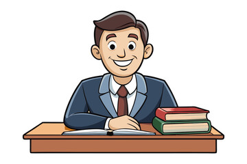 Enthusiastic bald man in glasses and green vest juggles colorful geometric shapes and an oval